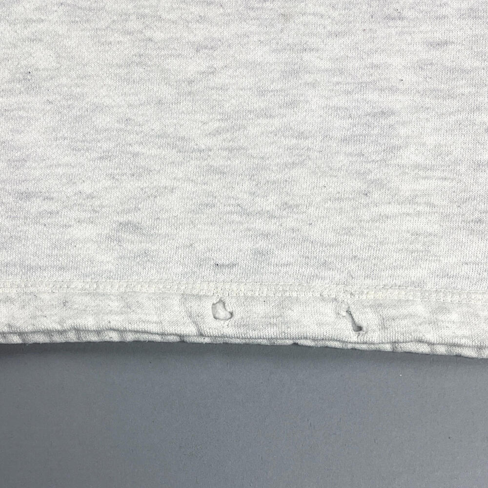 Vintage Women's Sweatshirt ,90's Black & White Quarter Zip Sweater w/ Embroidery - Picture 6 of 7
